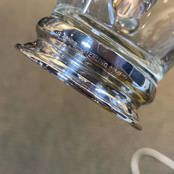 Watson starburst open sugar and creamer Sterling bases - Picture 5 of 5